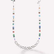 Load image into Gallery viewer, Statement Geo Cube Precious Chunky Chain Multiwear Necklace
