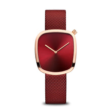 Load image into Gallery viewer, Bering Pebble Polished Red/Rose Gold Ladies Watch