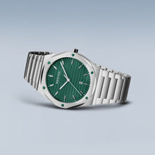 Load image into Gallery viewer, Bering Men's Classic Green | Brushed Silver Watch