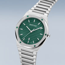 Load image into Gallery viewer, Bering Men's Classic Green | Brushed Silver Watch