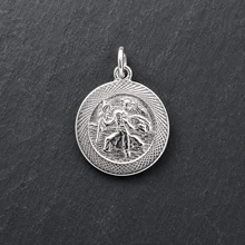 Load image into Gallery viewer, Preloved Sterling Silver Small St.Christopher Pendant