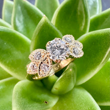 Load image into Gallery viewer, 18ct Yellow Gold Vintage Style Diamond Ring