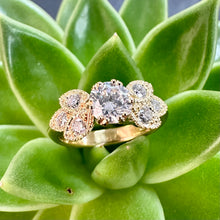 Load image into Gallery viewer, 18ct Yellow Gold Vintage Style Diamond Ring