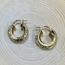 Load image into Gallery viewer, Preloved Silver &amp; Gold Creole Hoops

