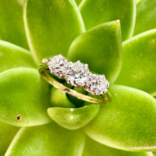 Load image into Gallery viewer, Preloved 18ct & Plat Three Stone Diamond Ring