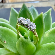 Load image into Gallery viewer, Preloved 18ct & Plat Three Stone Diamond Ring