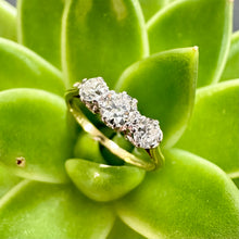 Load image into Gallery viewer, Preloved 18ct & Plat Three Stone Diamond Ring
