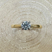 Load image into Gallery viewer, Preloved 18ct Gold 0.25ct Solitare Diamond Ring