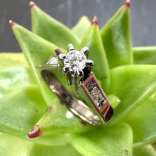 Load image into Gallery viewer, Pre-Loved 18ct White Gold and Diamond Engagement Ring
