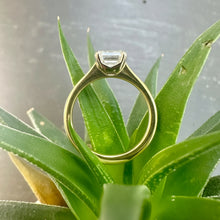 Load image into Gallery viewer, Preloved 18ct & Platinum 1ct Emerald Cut Diamond Ring