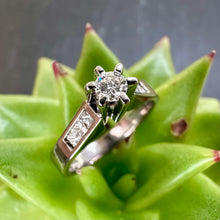 Load image into Gallery viewer, Pre-Loved 18ct White Gold and Diamond Engagement Ring