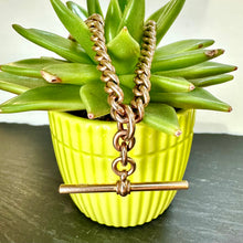Load image into Gallery viewer, Pre-loved 9ct Victorian Heavy Weight Curb link Chain With T-Bar