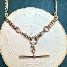 Load image into Gallery viewer, Pre-Loved 9ct Victorian Albert Rose Gold Fob Chain