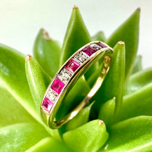 Load image into Gallery viewer, Pre-loved 9ct Yellow Gold Ruby and Diamond Ring