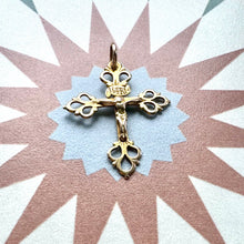 Load image into Gallery viewer, Preloved 9ct Yellow Gold Victorian Cross With Crucifix