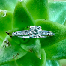 Load image into Gallery viewer, Pre-Loved Platinum and Diamond Engagement ring
