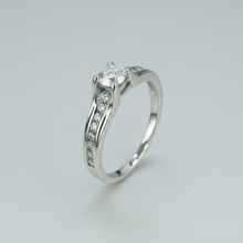 Load image into Gallery viewer, Preloved 9ct White Gold and Diamond Engagement Ring