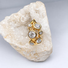 Load image into Gallery viewer, 9ct Yellow Gold Lab Grown Diamond Bubble Ring