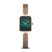 Load image into Gallery viewer, Petite Square | Polished/Brushed Rose Gold Ladies Watch