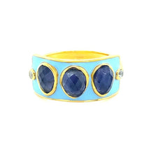 Load image into Gallery viewer, Trinity Ring in Blue