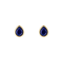 Load image into Gallery viewer, September Lapis Lazuli Gold-Plated Birthstone Studs