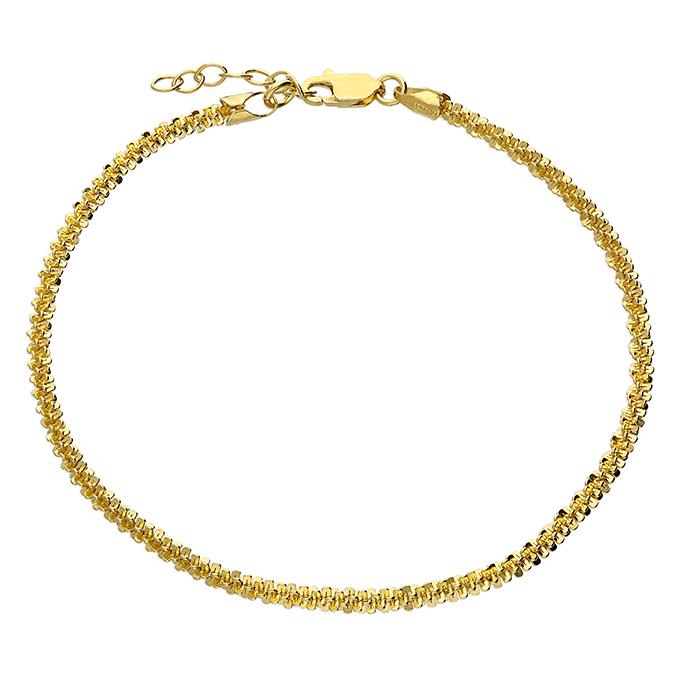 Gold Plated Sterling Silver Anklet