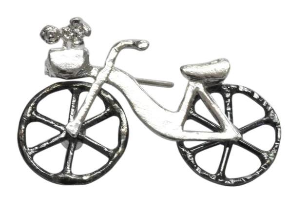 Sterling Silver Bicycle Brooch
