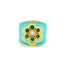 Load image into Gallery viewer, Green Blossom Ring