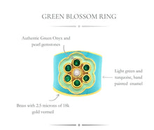 Load image into Gallery viewer, Green Blossom Ring