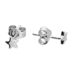 Sterling Silver Small Star Stud Earings
