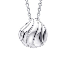 Load image into Gallery viewer, Sterling Silver Organic Wave Teardrop Pendant