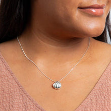 Load image into Gallery viewer, Sterling Silver Organic Wave Teardrop Pendant