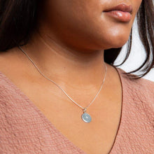 Load image into Gallery viewer, Sterling Silver Compass Design Disc Pendant