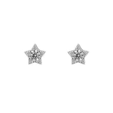 Load image into Gallery viewer, Sterling Silver Cubic Zirconia Star Studs