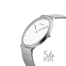 Load image into Gallery viewer, Bering Mens Ultra Slim Polished & Brushed Silver Watch