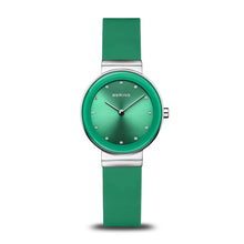 Load image into Gallery viewer, Classic Green and Polished Silver Watch