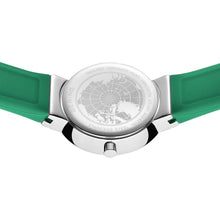 Load image into Gallery viewer, Classic Green and Polished Silver Watch