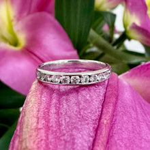 Load image into Gallery viewer, Preloved 18ct White Gold Channel Set Eternity Ring