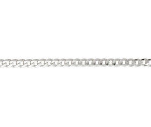 Sterling Silver Metric Curb Chain Bracelet 8.5"