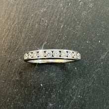 Load image into Gallery viewer, Preloved 18ct White Gold Channel Set Eternity Ring