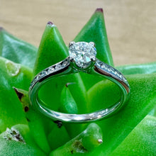 Load image into Gallery viewer, Pre-Loved Platinum and Diamond Engagement ring
