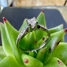 Load image into Gallery viewer, Pre-Loved 9ct White Gold and Diamond Engagement Ring