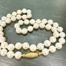 Load image into Gallery viewer, Mikimoto 6.5-7mm Round Cultured Pearl String