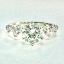 Load image into Gallery viewer, Platinum 1.33ct Diamond Engagement Ring