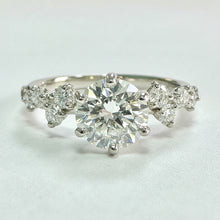 Load image into Gallery viewer, Platinum 1.33ct Diamond Engagement Ring