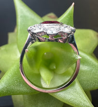 Load image into Gallery viewer, Preloved 1930's Unheated Ruby & Diamond Cluster Ring