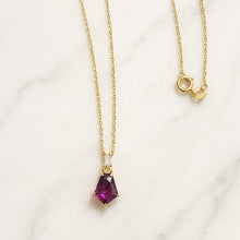 Load image into Gallery viewer, 18ct Yellow Gold Rubelite & Diamond Pendant