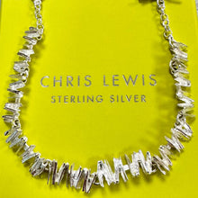 Load image into Gallery viewer, Sterling Silver 'Cinnamon' Bark Effect Necklace Chris Lewis