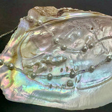 Load image into Gallery viewer, Fluorite & Grey Freshwater Pearl Necklace