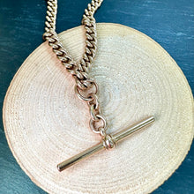 Load image into Gallery viewer, Pre-loved 9ct Victorian Heavy Weight Curb link Chain With T-Bar